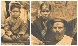 Young Vishnu Chinchalkar and his parents Photo of young Vishnu Chinchalkar and his mother and father