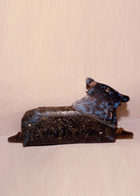 Small Sculpture of Nandi made by Paper clips