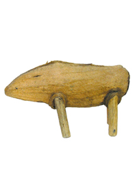 Sculpture made by dried mango seed